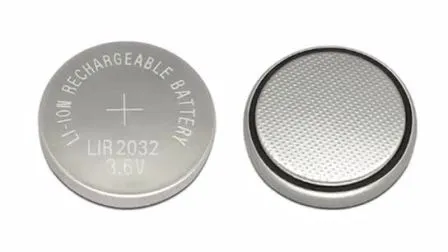 CE MSDS Certified Rechargeable Button Cell Battery Coin Cell Batteries Lir2025 Lithium Ion Button Cells for Remote Control Watches Clock