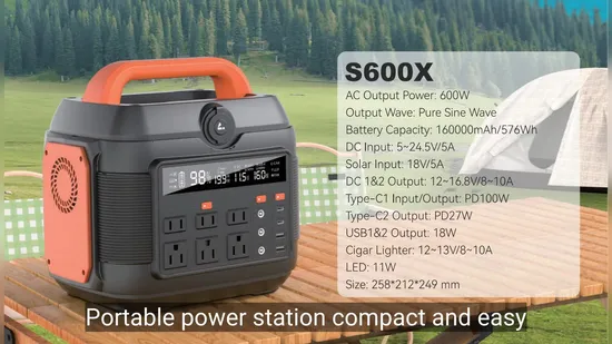 The Original Factory 576wh 300W 600W Solar Generator and Solar Panels AC 110V/ 220V Output Emergency Energy Storage Battery for Home Lighting 